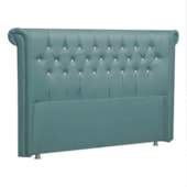 Cabeceira King Brescia P04 195 cm Suede Turquesa TCA 946 - Amarena Móveis