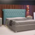 Cabeceira King Brescia P04 195 cm Suede Turquesa TCA 946 - Amarena Móveis