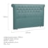 Cabeceira King Brescia P04 195 cm Suede Turquesa TCA 946 - Amarena Móveis