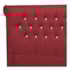 Cabeceira King Brescia P04 195 cm Suede  Vermelho TCA 53 - Amarena Móveis