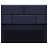 Cabeceira King Brick P02 195 cm para cama Box Corano Azul Marinho - Amarena Móveis