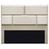 Cabeceira King Brick P02 195 cm para cama Box Corano Bege - Amarena Móveis