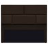 Cabeceira King Brick P02 195 cm para cama Box Corano Marrom - Amarena Móveis