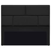Cabeceira King Brick P02 195 cm para cama Box Corano Preto - Amarena Móveis
