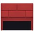 Cabeceira King Brick P02 195 cm para cama Box Corano Vermelho - Amarena Móveis