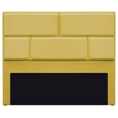 Cabeceira King Brick P02 195 cm para cama Box Suede Amarelo - Amarena Móveis