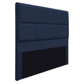 Cabeceira King Brick P02 195 cm para cama Box Suede Azul Marinho - Amarena Móveis