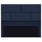 Cabeceira King Brick P02 195 cm para cama Box Suede Azul Marinho - Amarena Móveis