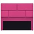 Cabeceira King Brick P02 195 cm para cama Box Suede Pink - Amarena Móveis