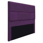 Cabeceira King Brick P02 195 cm para cama Box Suede Roxo - Amarena Móveis