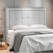 Cabeceira King Catania P04 195 cm Suede Cinza TCA 940 - Amarena Móveis
