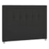 Cabeceira King Catania P04 195 cm Suede Preto TCA 944 - Amarena Móveis