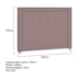 Cabeceira King Catania P04 195 cm Suede Rosê TCA 949 - Amarena Móveis