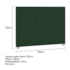 Cabeceira King Catania P04 195 cm Suede Verde TCA 947 - Amarena Móveis
