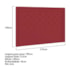 Cabeceira King Estocolmo P04 195 cm Suede  Vermelho TCA 53 - Amarena Móveis