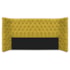 Cabeceira King Everest P02 195 cm para cama Box Suede Amarelo - Amarena Móveis