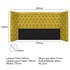 Cabeceira King Everest P02 195 cm para cama Box Suede Amarelo - Amarena Móveis