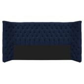 Cabeceira King Everest P02 195 cm para cama Box Suede Azul Marinho - Amarena Móveis