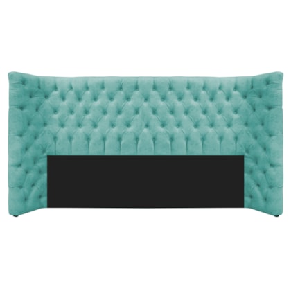 Cabeceira King Everest P02 195 cm para cama Box Suede Azul Tiffany - Amarena Móveis