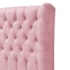 Cabeceira King Everest P02 195 cm para cama Box Suede Rosa Bebê - Amarena Móveis