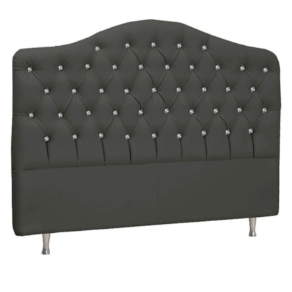 Cabeceira King Florence P04 195 cm Suede Cinza Escuro TCA 958 - Amarena Móveis