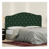 Cabeceira King Florence P04 195 cm Suede Verde TCA 947 - Amarena Móveis