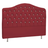 Cabeceira King Florence P04 195 cm Suede  Vermelho TCA 53 - Amarena Móveis