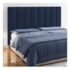 Cabeceira King Hannover P04 195 cm Suede Azul Marinho TCA 948 - Amarena Móveis