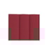 Cabeceira King Hannover P04 195 cm Suede  Vermelho TCA 53 - Amarena Móveis