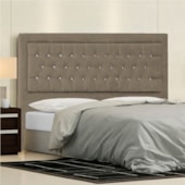 Cabeceira King Iasi P04 195 cm Suede Marrom Claro TCA 945 - Amarena Móveis