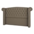 Cabeceira King  Lyon P04 195 cm Suede Marrom Claro TCA 945 - Amarena Móveis