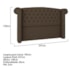 Cabeceira King  Lyon P04 195 cm Suede Marrom TCA 942 - Amarena Móveis