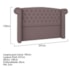 Cabeceira King  Lyon P04 195 cm Suede Rosê TCA 949 - Amarena Móveis
