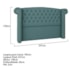 Cabeceira King  Lyon P04 195 cm Suede Turquesa TCA 946 - Amarena Móveis