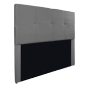 Cabeceira King Marseille P02 195 cm Suede Cinza - Amarena Móveis