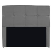 Cabeceira King Marseille P02 195 cm Suede Cinza - Amarena Móveis