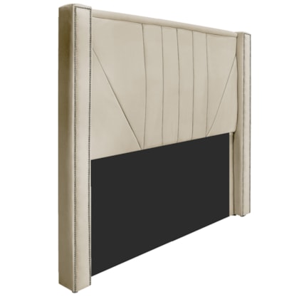 Cabeceira King Minsk P02 195 cm para cama Box Corano Bege - Amarena Móveis