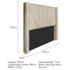 Cabeceira King Minsk P02 195 cm para cama Box Corano Bege - Amarena Móveis