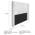Cabeceira King Minsk P02 195 cm para cama Box Corano Branco - Amarena Móveis
