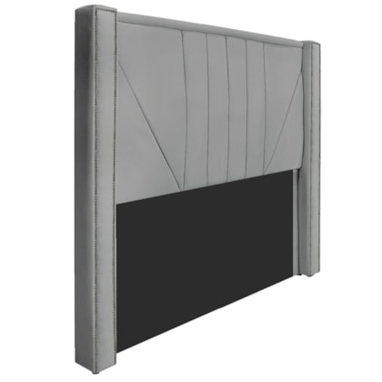 Cabeceira King Minsk P02 195 cm para cama Box Corano Cinza - Amarena Móveis