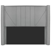 Cabeceira King Minsk P02 195 cm para cama Box Corano Cinza - Amarena Móveis