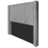 Cabeceira King Minsk P02 195 cm para cama Box Corano Cinza - Amarena Móveis