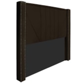 Cabeceira King Minsk P02 195 cm para cama Box Corano Marrom - Amarena Móveis