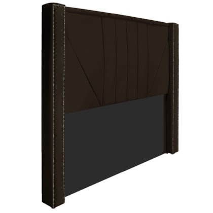 Cabeceira King Minsk P02 195 cm para cama Box Corano Marrom - Amarena Móveis