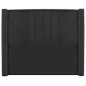 Cabeceira King Minsk P02 195 cm para cama Box Corano Preto - Amarena Móveis