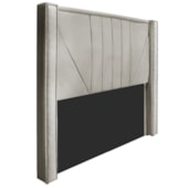 Cabeceira King Minsk P02 195 cm para cama Box Linho Bege - Amarena Móveis