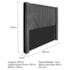 Cabeceira King Minsk P02 195 cm para cama Box Linho Cinza Escuro - Amarena Móveis