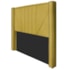 Cabeceira King Minsk P02 195 cm para cama Box Suede Amarelo - Amarena Móveis