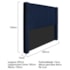 Cabeceira King Minsk P02 195 cm para cama Box Suede Azul Marinho - Amarena Móveis