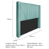 Cabeceira King Minsk P02 195 cm para cama Box Suede Azul Tiffany - Amarena Móveis
